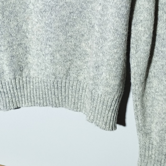 Jantzen Light Gray Knit Sweater Made In USA Vintage Wool Medium - Picture 8 of 12